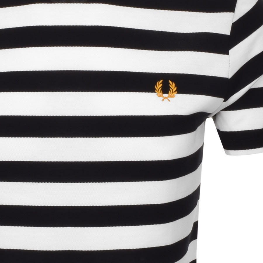 Alternative Image for ProductFred Perry Bold Striped T Shirt Black3